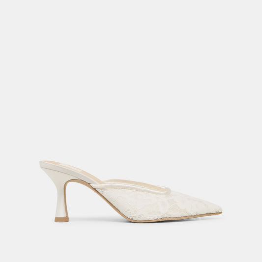Dolce Vita SHOES | Cleo High True White Lace Heels