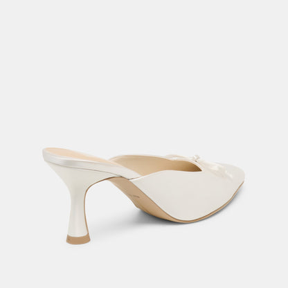 Dolce Vita SHOES | Cleo High Off White Satin Heels