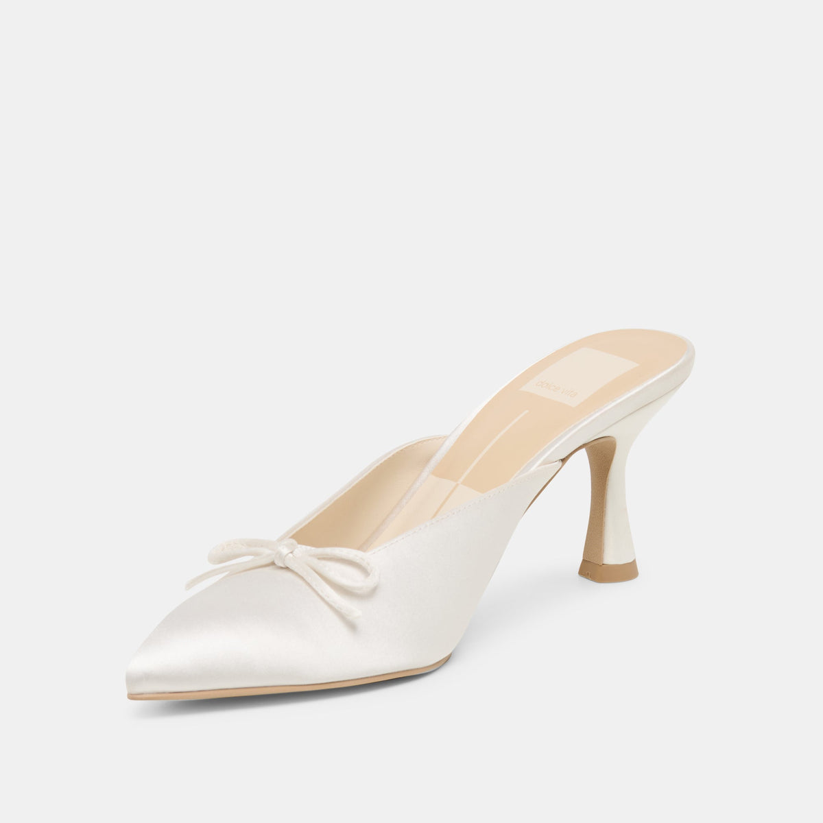Dolce Vita SHOES | Cleo High Off White Satin Heels