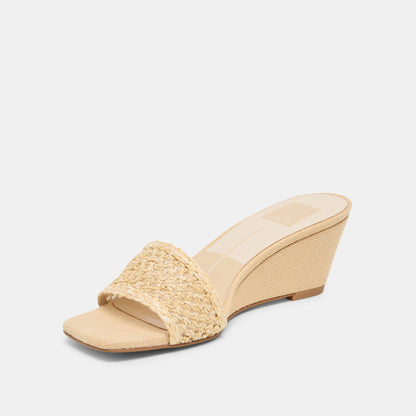 Dolce Vita SHOES | Qaily Lt Natural Raffia Wedges
