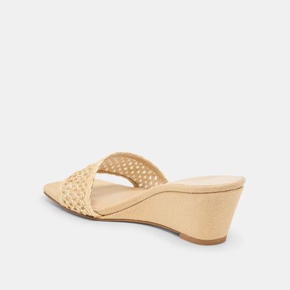 Dolce Vita SHOES | Qaily Lt Natural Raffia Wedges