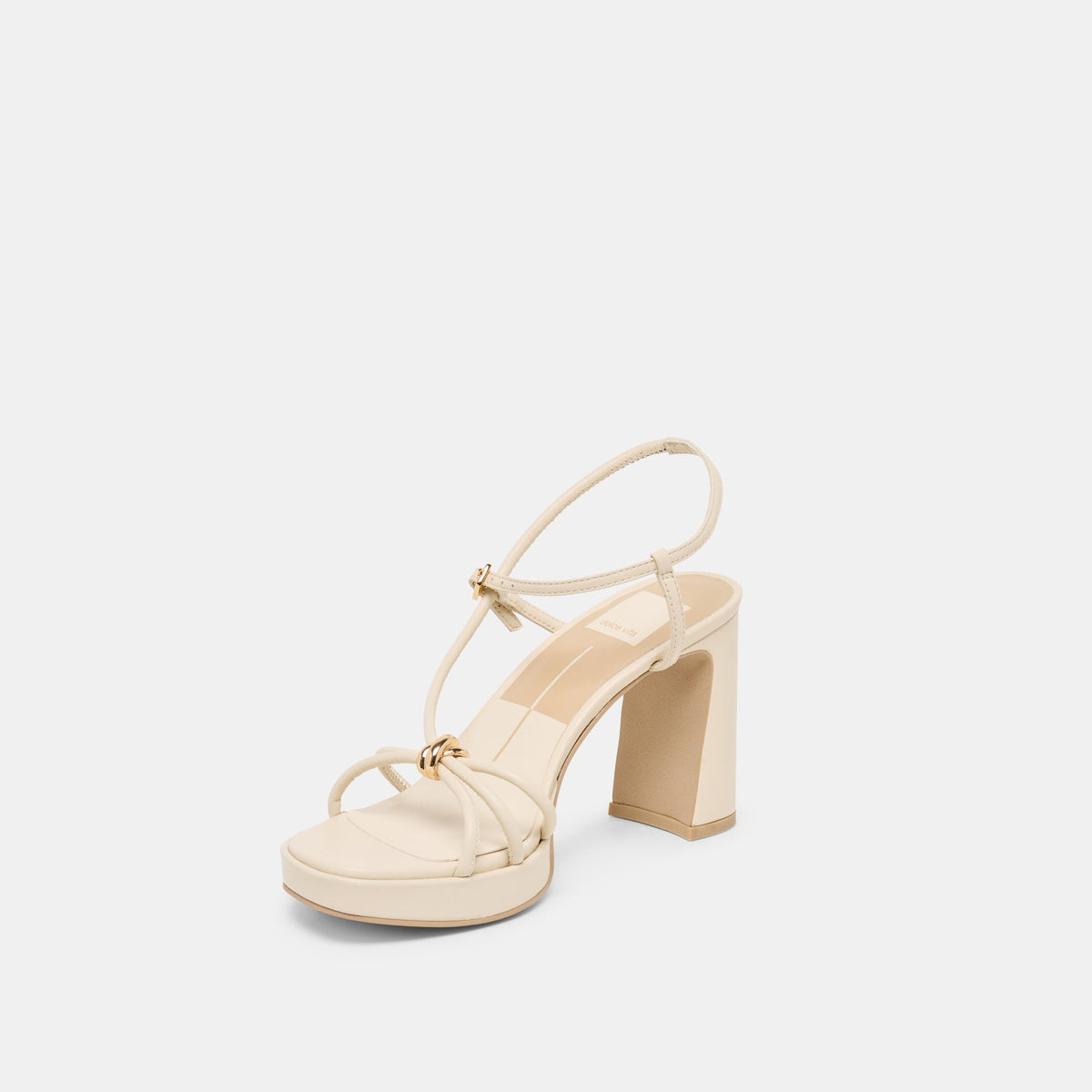 Dolce Vita SHOES | Odete Creme Leather Heels