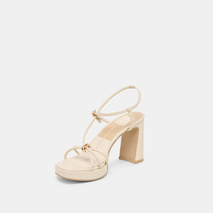 Dolce Vita SHOES | Odete Creme Leather Heels