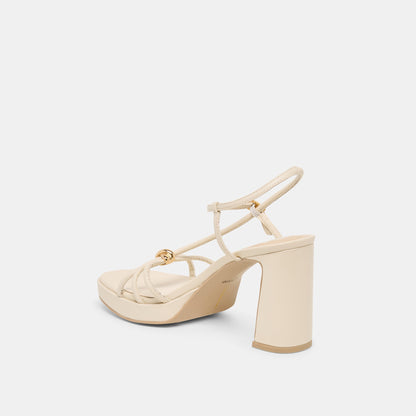 Dolce Vita SHOES | Odete Creme Leather Heels