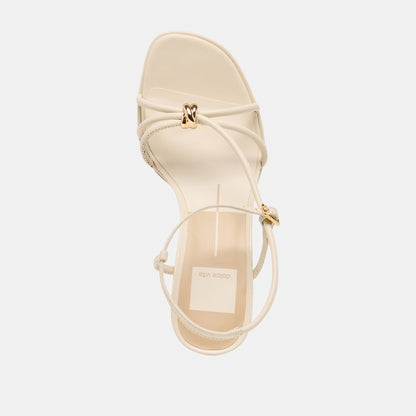 Dolce Vita SHOES | Odete Creme Leather Heels