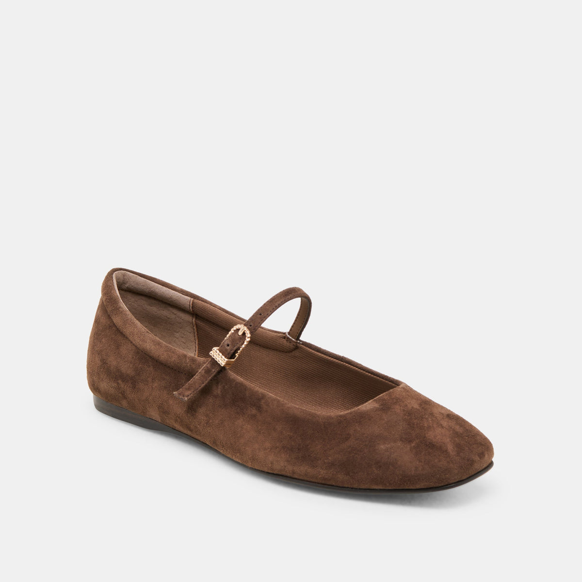 Dolce Vita SHOES | Reyes Dk Brown Suede Ballet Flats