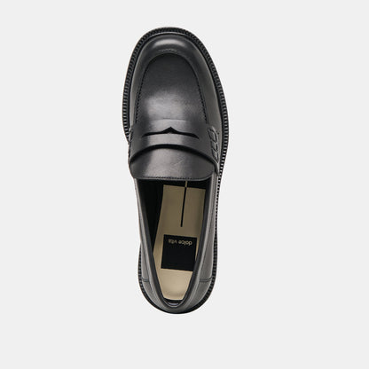 Dolce Vita SHOES | Tiggy Black Leather Loafers