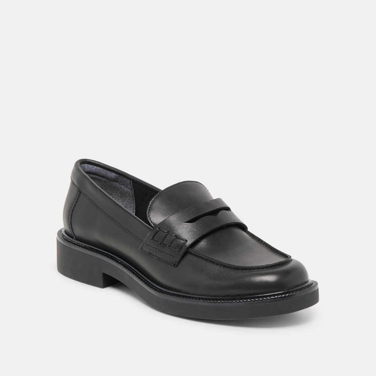 Dolce Vita SHOES | Tiggy Black Leather Loafers