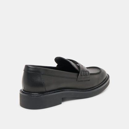 Dolce Vita SHOES | Tiggy Black Leather Loafers