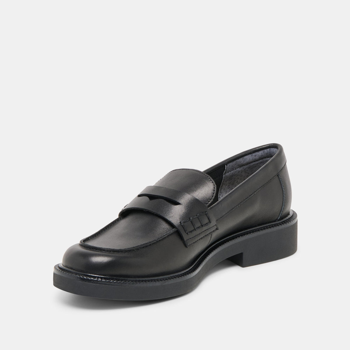 Dolce Vita SHOES | Tiggy Black Leather Loafers