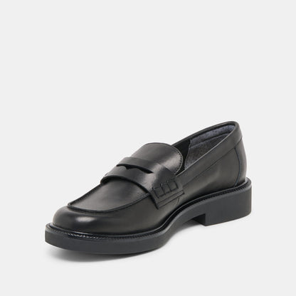 Dolce Vita SHOES | Tiggy Black Leather Loafers