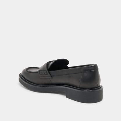 Dolce Vita SHOES | Tiggy Black Leather Loafers