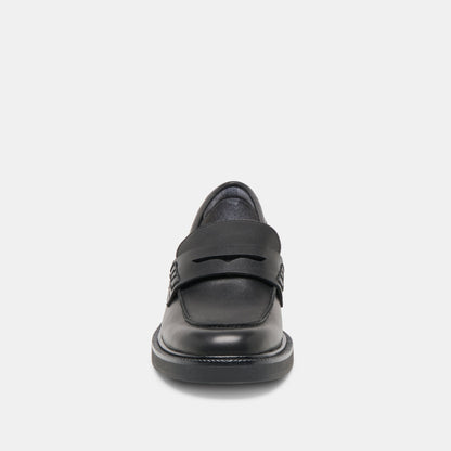 Dolce Vita SHOES | Tiggy Black Leather Loafers