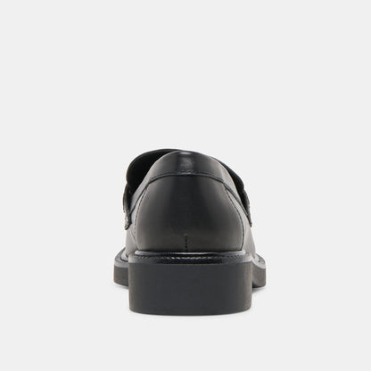 Dolce Vita SHOES | Tiggy Black Leather Loafers