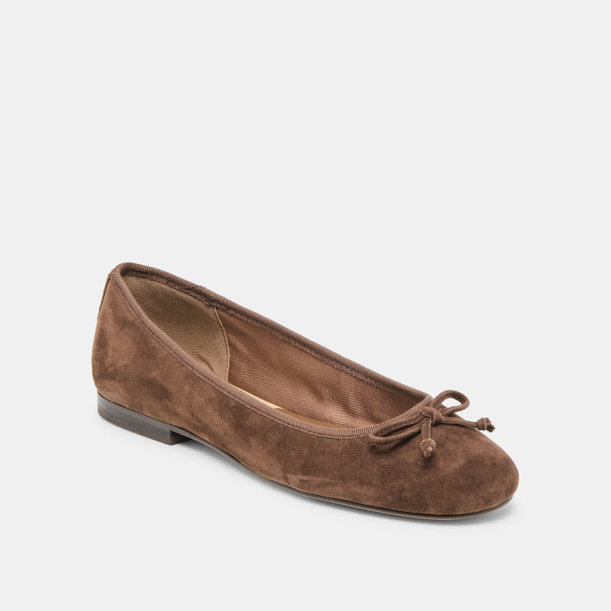 Dolce Vita SHOES | Ritla Dk Brown Suede Ballet Flats