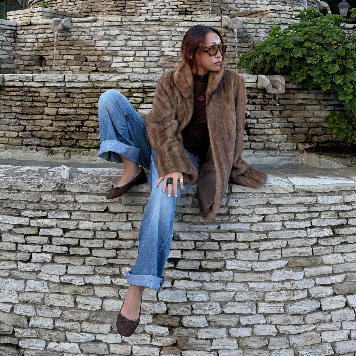 Dolce Vita SHOES | Ritla Dk Brown Suede Ballet Flats