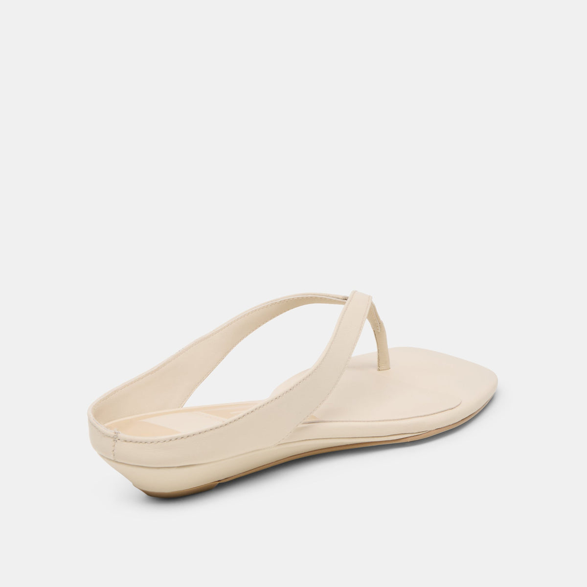 Dolce Vita SHOES | GIZEL Bone Leather Thong Square-Toe Sandals