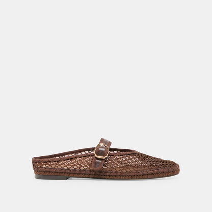 Dolce Vita SHOES | Milie Chocolate Woven Mesh Flats