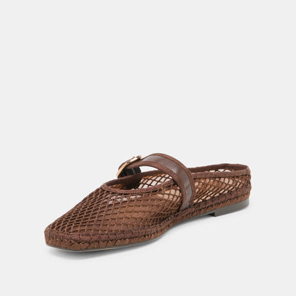 Dolce Vita SHOES | Milie Chocolate Woven Mesh Flats