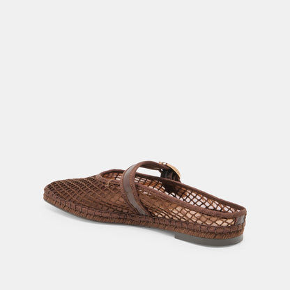 Dolce Vita SHOES | Milie Chocolate Woven Mesh Flats