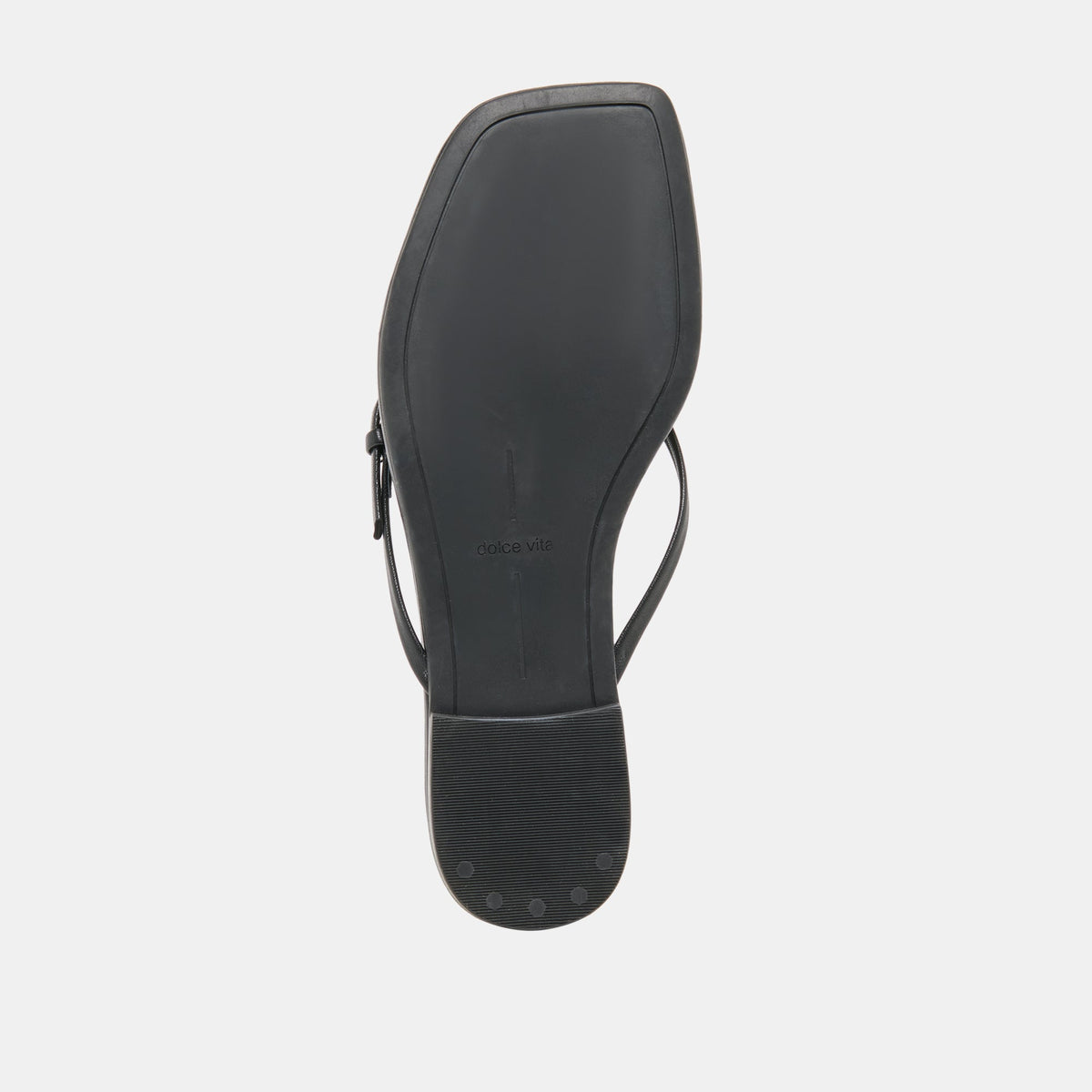 Dolce Vita SHOES | MALTA Black Leather Buckle Flip-Flop Sandals