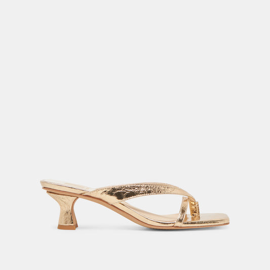 Dolce Vita SHOES | BREVEL HEELS GOLD DISTRESSED LEATHER
 – Dolce Vita
