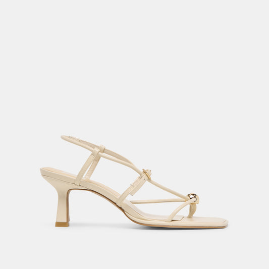 Dolce Vita SHOES | Mylee Creme Leather Heels