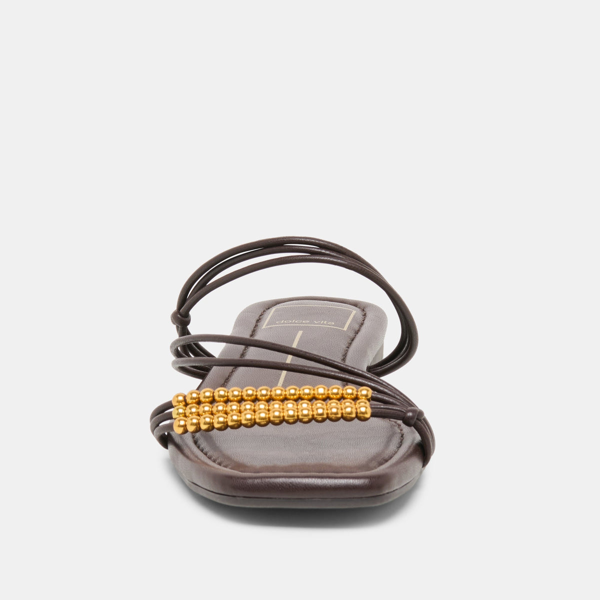 Dolce Vita SHOES | LYNDEE BEAD Espresso Stella Strappy Open-Toe Sandals