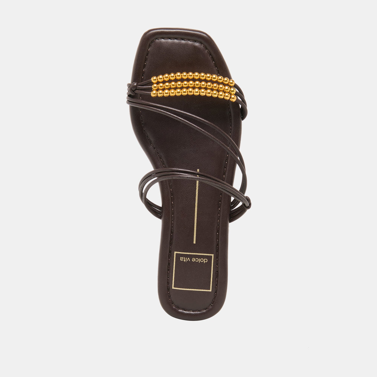 Dolce Vita SHOES | LYNDEE BEAD Espresso Stella Strappy Open-Toe Sandals