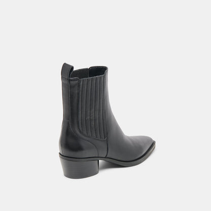 Dolce Vita SHOES | Faint H2O Waterproof Black Leather Booties