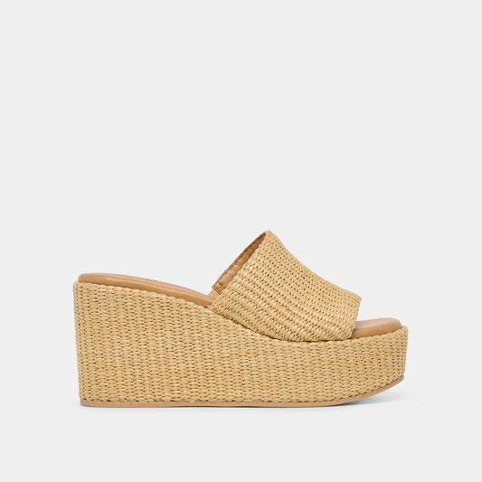 Dolce Vita SHOES | Joclyn Wide Lt Natural Raffia Wedges