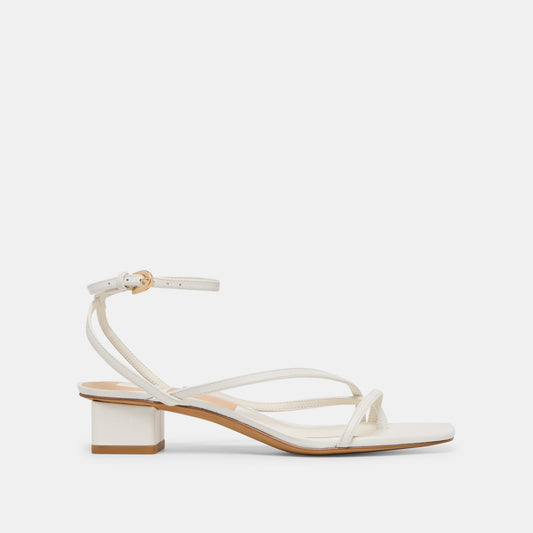 Dolce Vita SHOES | Karlos Wide True White Leather Sandals