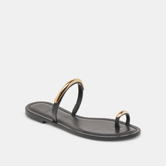 Dolce Vita SHOES | WINK WIDE SANDALS BLACK LEATHER
 – Dolce Vita