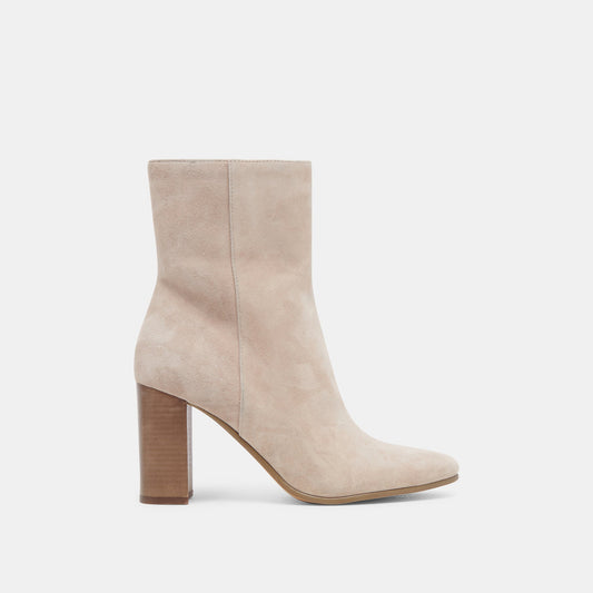 Dolce Vita SHOES | Suzy Wide Taupe Suede Booties