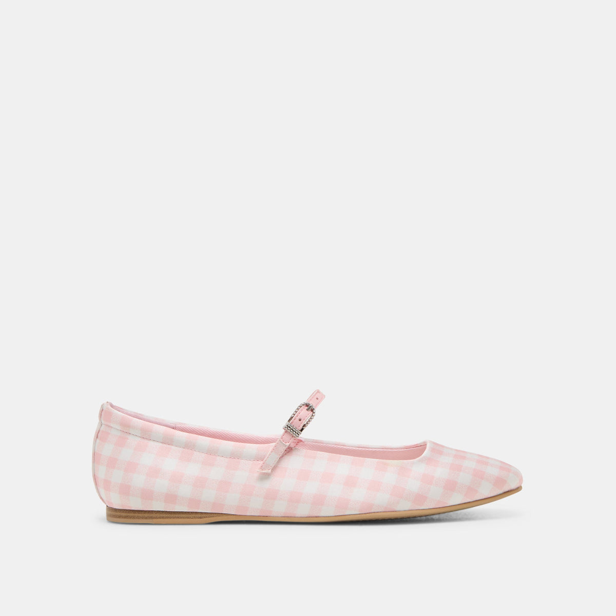 Dolce Vita SHOES | Reyes X Byrdie Golf Pink Plaid Gingham Wide Ballet Flats