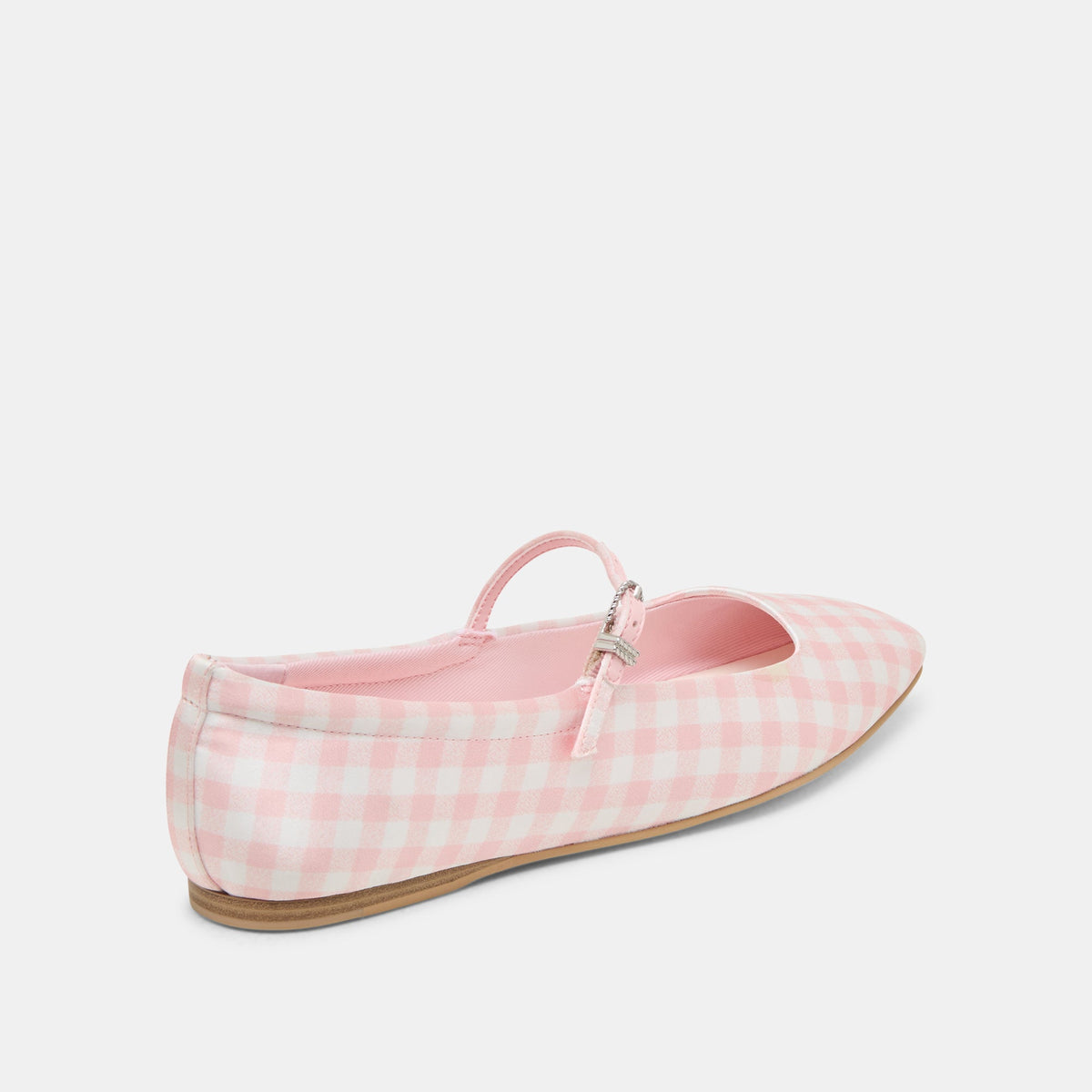 Dolce Vita SHOES | Reyes X Byrdie Golf Pink Plaid Gingham Wide Ballet Flats