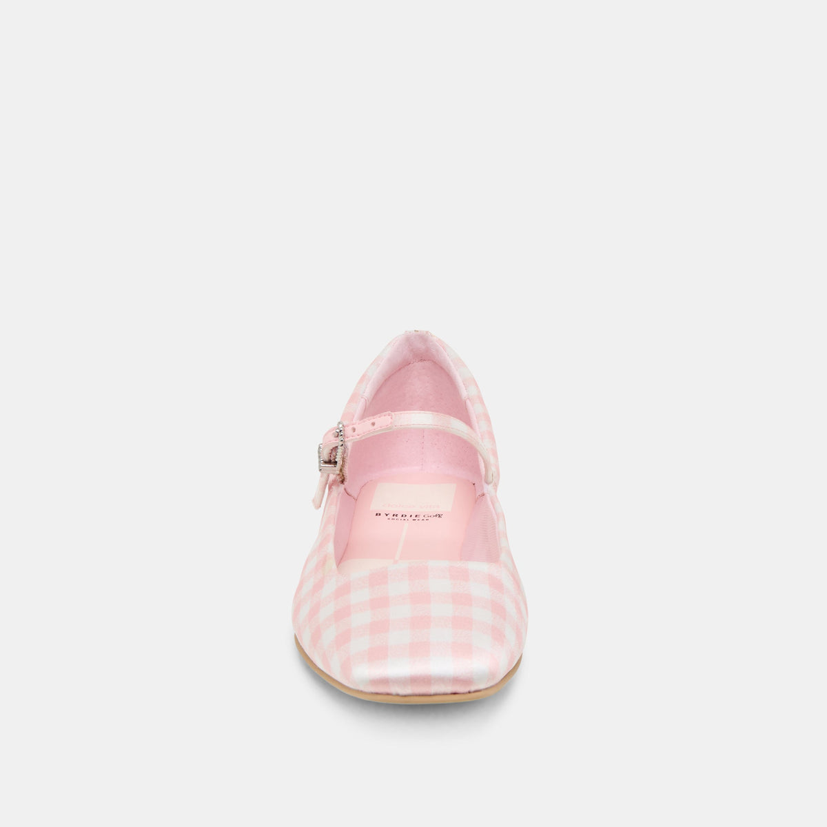 Dolce Vita SHOES | Reyes X Byrdie Golf Pink Plaid Gingham Wide Ballet Flats