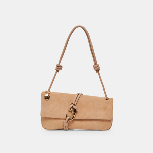 Dolce Vita HANDBAGS | ALICE SHOULDER BAG BEIGE SUEDE
 – Dolce Vita
