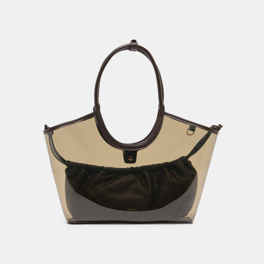 Dolce Vita HANDBAGS | GISELLE Smoke Jelly Tote Shoulder Bag