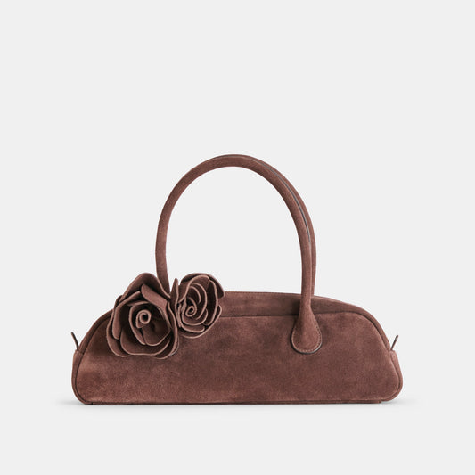 Dolce Vita HANDBAGS | Boracay Chocolate Suede Shoulder Bag
