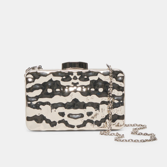 Dolce Vita HANDBAGS | Delia Silver Metal Clutch