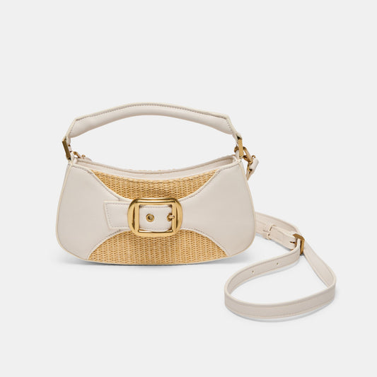 Dolce Vita HANDBAGS | Nuala Raffia White Stella Handbag