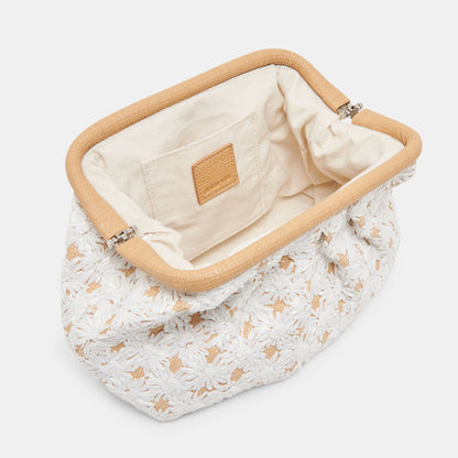 Dolce Vita HANDBAGS | FIORE CLUTCH EMBROIDERED NATURAL RAFFIA
 – Dolce Vita