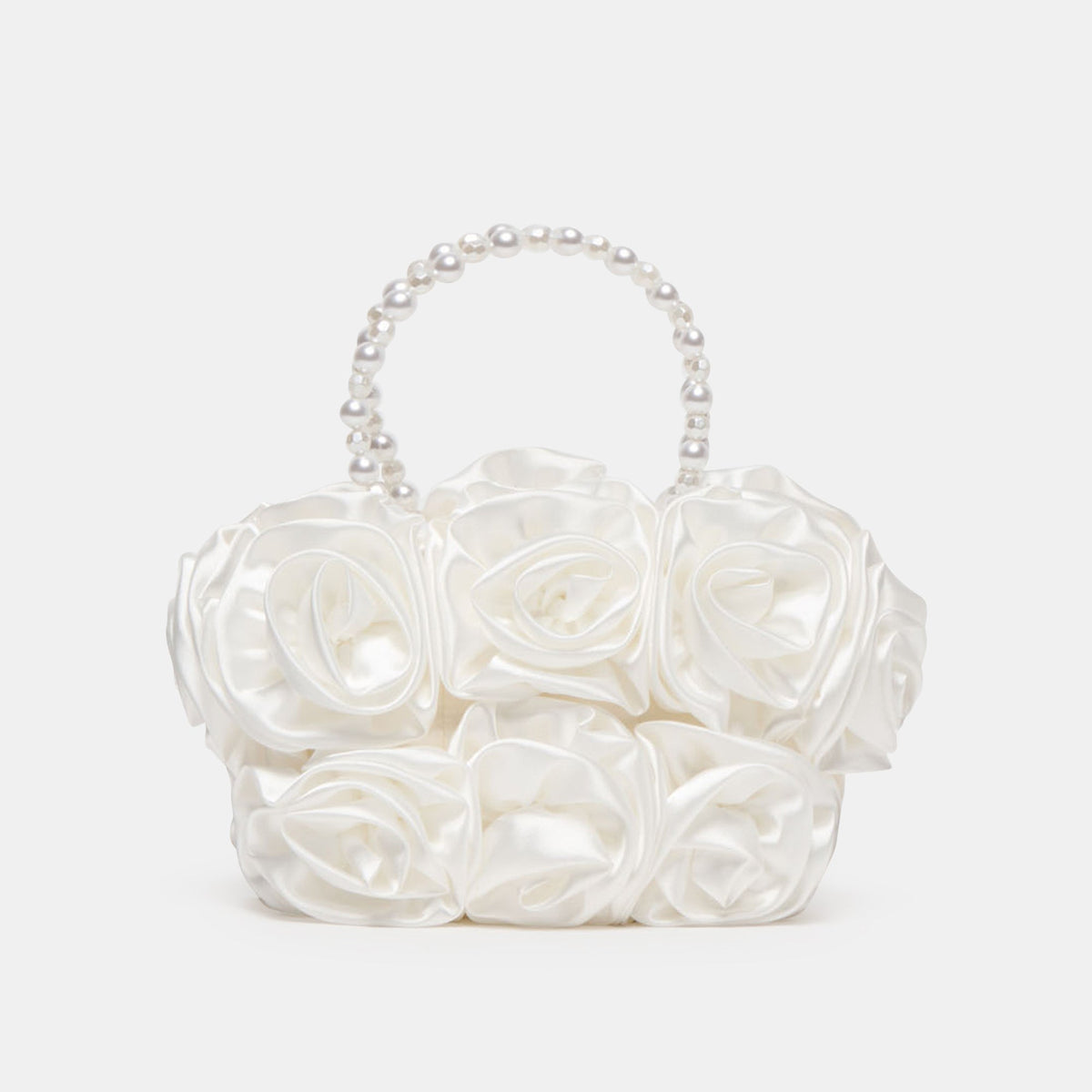 Dolce Vita HANDBAGS | Aubrey White Satin Handbag