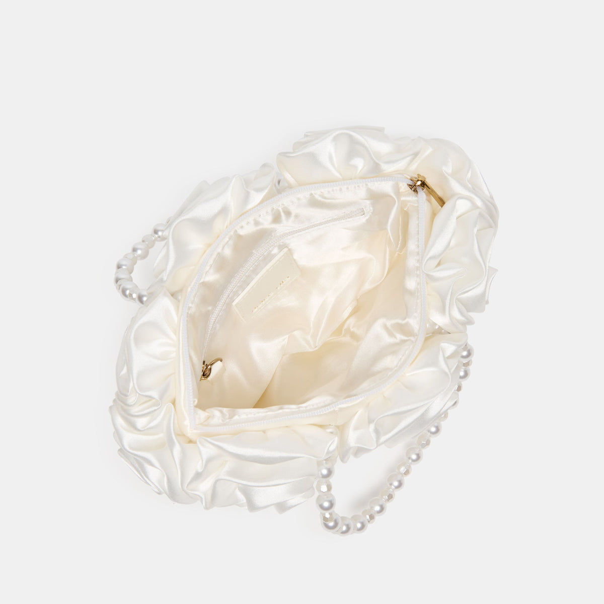 Dolce Vita HANDBAGS | Aubrey White Satin Handbag