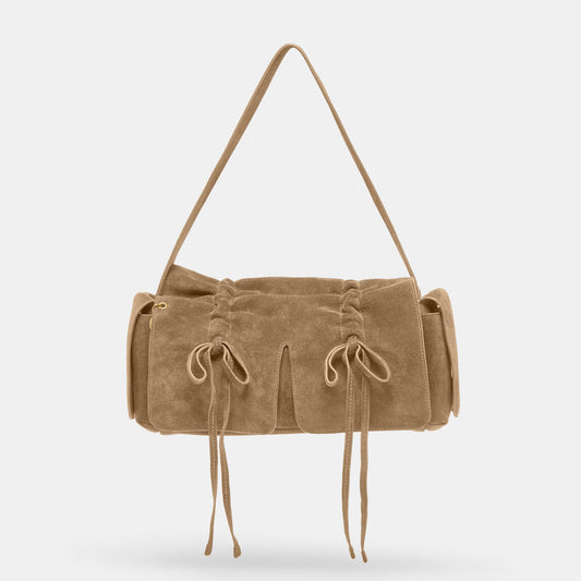 Dolce Vita HANDBAGS | Hudson Olive Suede Shoulder Bag