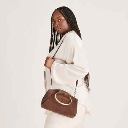 Dolce Vita HANDBAGS | Channing Espresso Suede Handbag