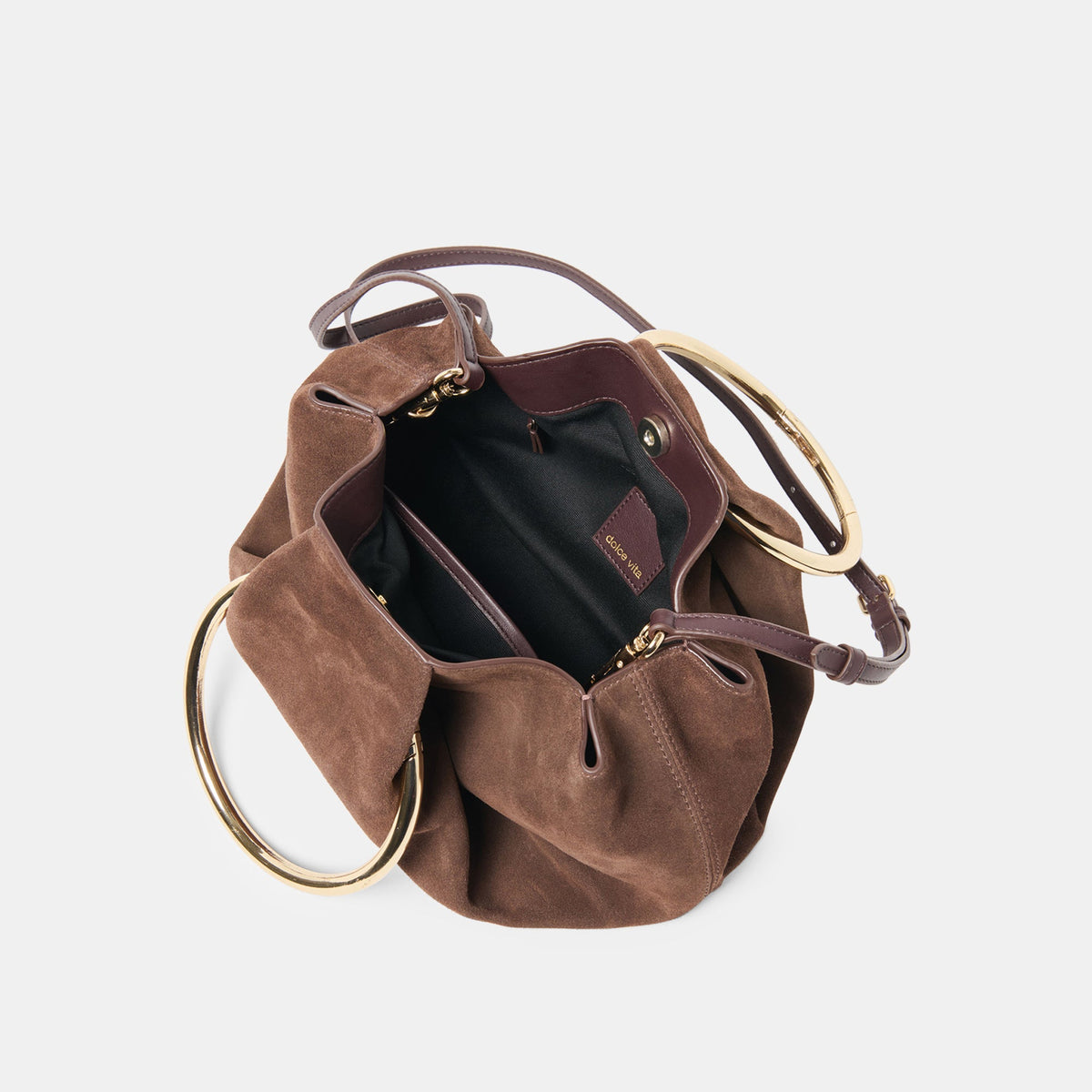 Dolce Vita HANDBAGS | Channing Espresso Suede Handbag