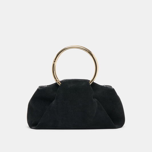 Dolce Vita HANDBAGS | Channing Black Suede Handbag