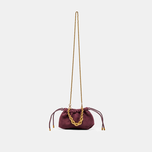 Dolce Vita HANDBAGS | Cleo Burgundy Suede Crossbody